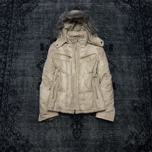 Tornado mart fake suede fur down jacket