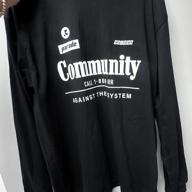 레스트앤레크레이션 블랙 롱슬리브티