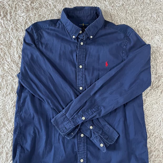 폴로 랄프로렌 네이비 긴팔 셔츠