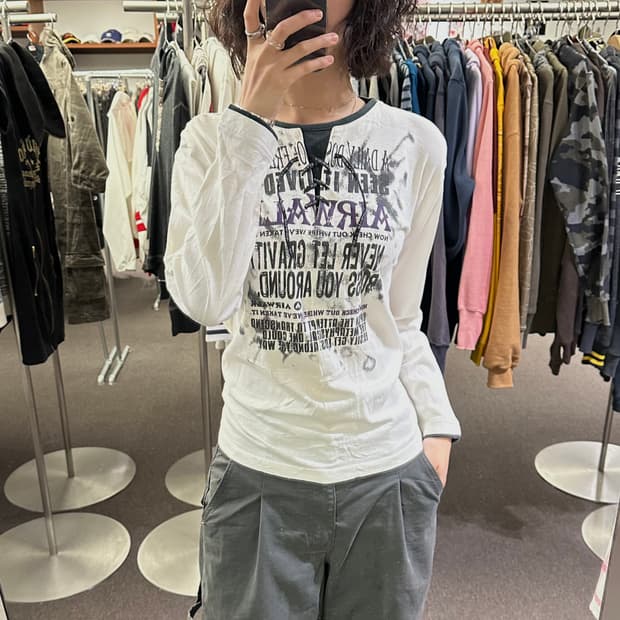 160)Airwalk vintage 여성 y2k 펑크 롱슬리브(이염)