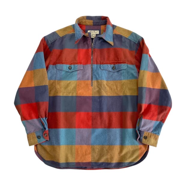 00‘s 에디바우어 플란넬 풀오버 셔츠 