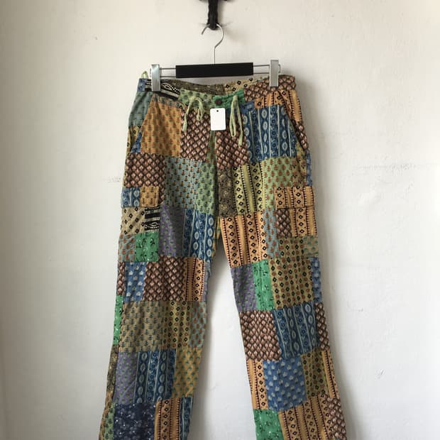 Patch work point pocket pants
