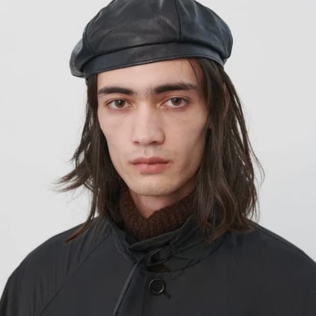 Our Legacy Leather Beret