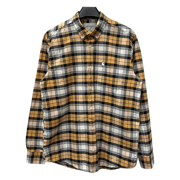 칼하트 WIP L/S STEEN 체크 셔츠 남방 L