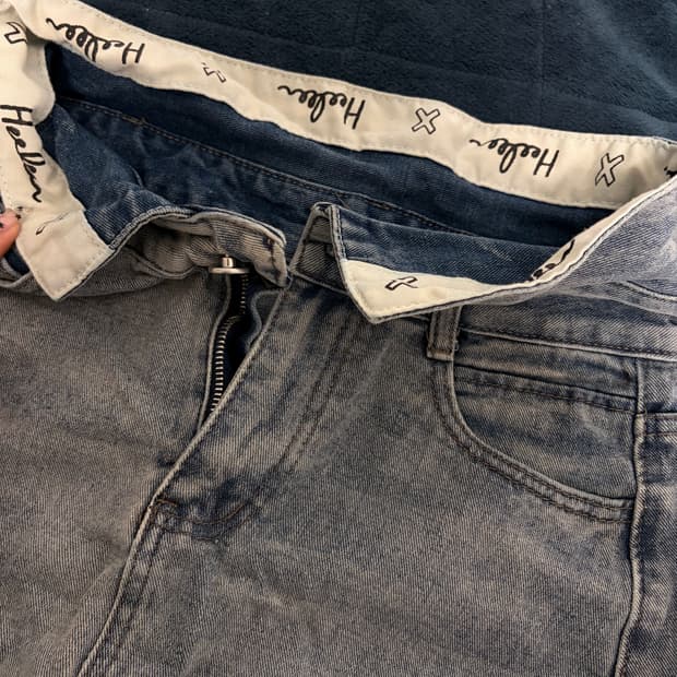 빈티지 청 롱치마