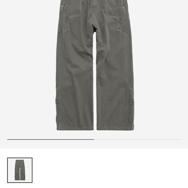 [3] 폴리테루 1011 웨스턴 보로팬츠 그레이