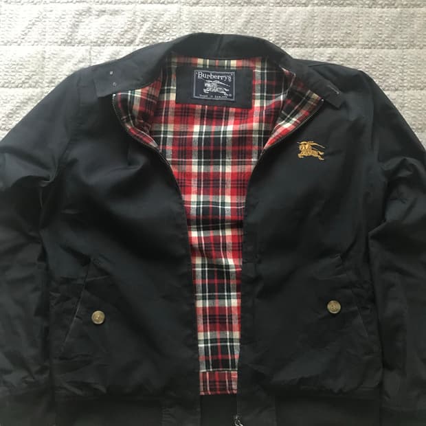 버버리 블루종 자켓 