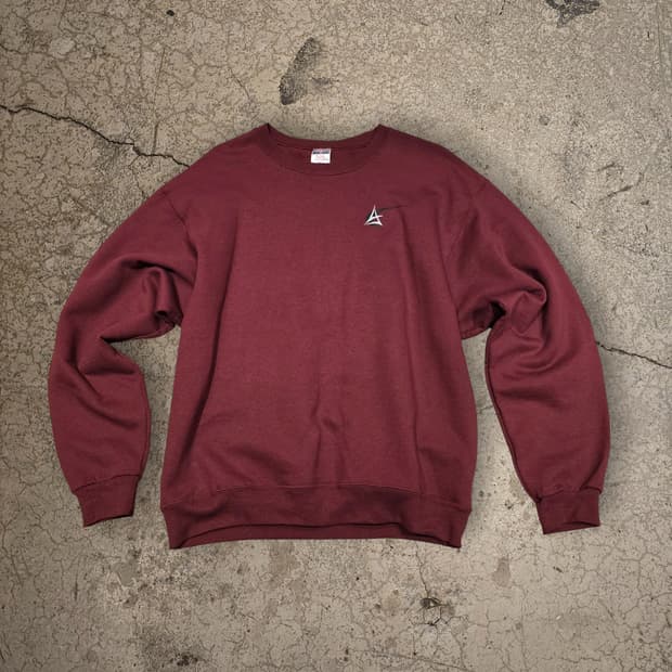 90s JERZEES NuBlend 버건디 스웨트셔츠