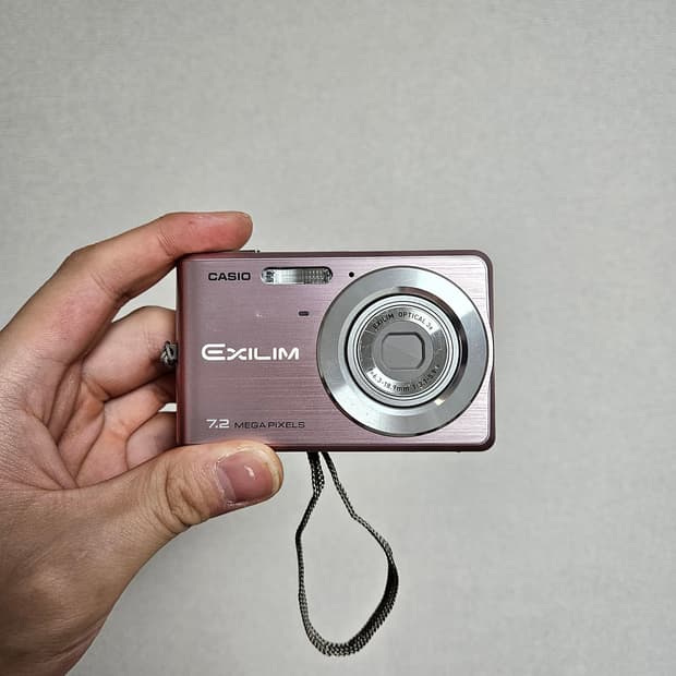 (상태 양호) 카시오 엑슬림 EX-Z77 핑크 디카