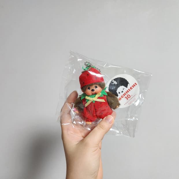 딸기 몬치치 고전 미니키링