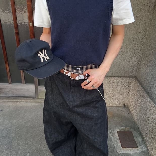 [Unisex] 느좋 카우헤어 송치털 벨트 레오파드 브라운