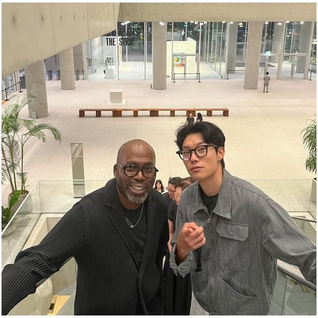 더블알엘 스트라이프 린넨 자켓 L