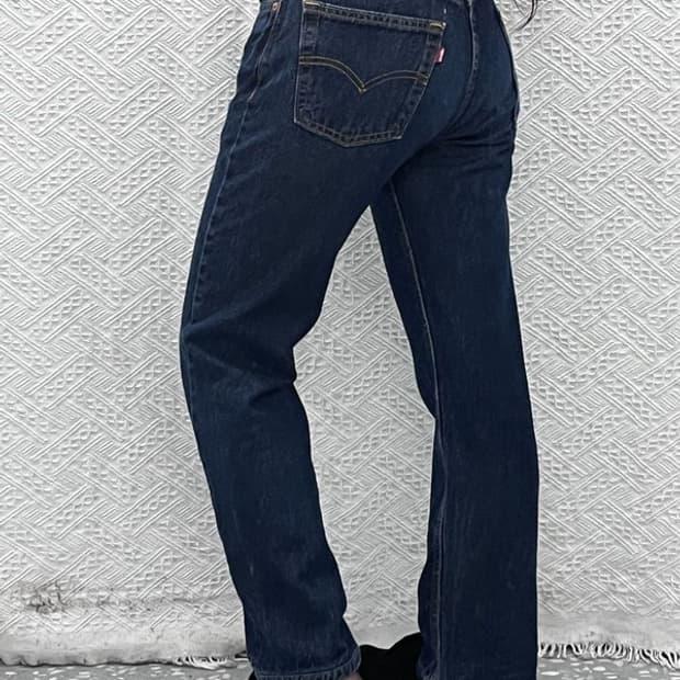 리바이스 555 96 모던시크 캐주얼 진청 데님팬츠 28인치 C10319