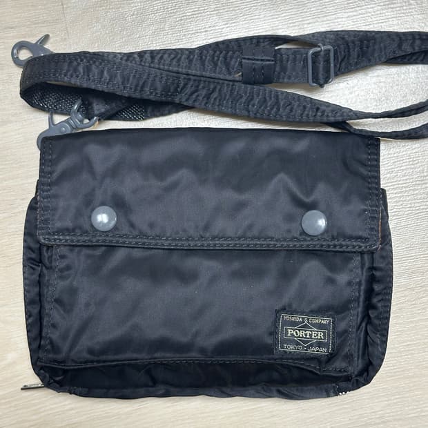 Porter 요시다 포터 탱커 스냅 숄더백 블랙