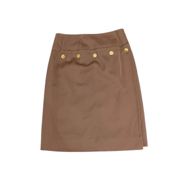 올드 셀린느 90s 금장버튼 랩 스커트