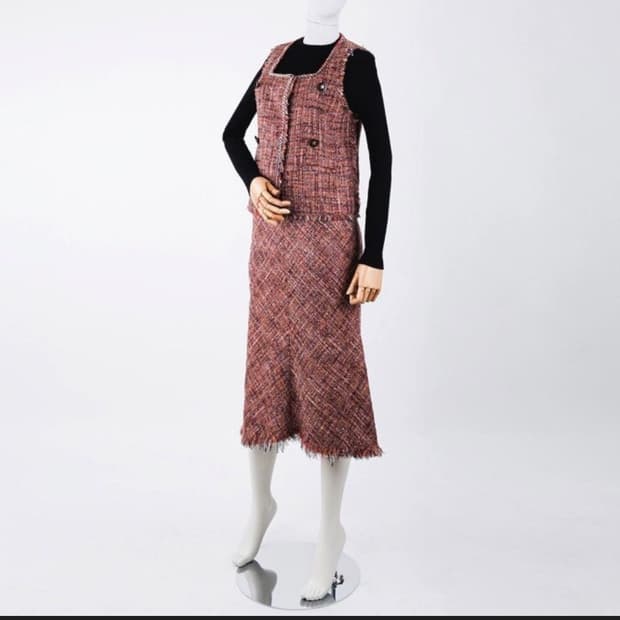 TIME 타임 트위드 스커트