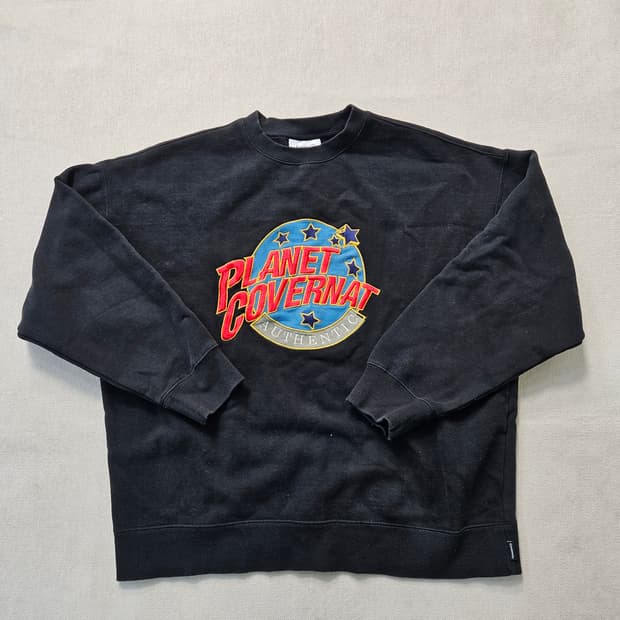 M 커버낫 블랙 맨투맨 0306Y