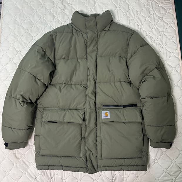칼하트WIP 밀튼 자켓 패딩 Seaweed M사이즈