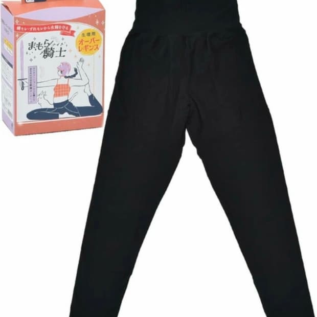 (50%할인특가) 생리&요실금 겸용 오버 레깅스 블랙 M/일본 직 수입