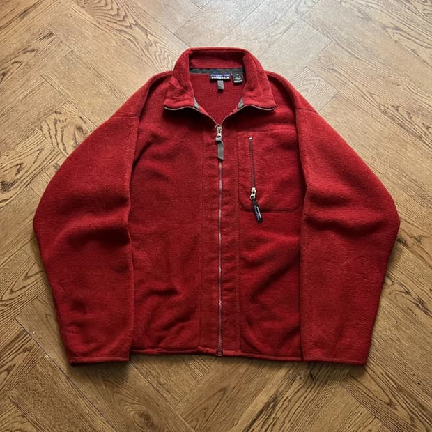 [M]90's 파타고니아 Made in USA 레드 플리스 자켓