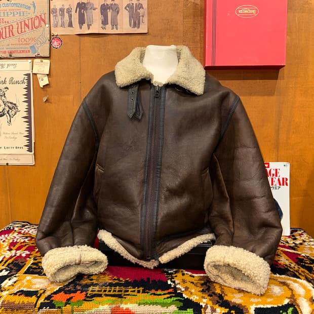 ( XL-2XL ) B3무스탕 레더자켓 워크웨어 빅사이즈가죽 가죽자켓