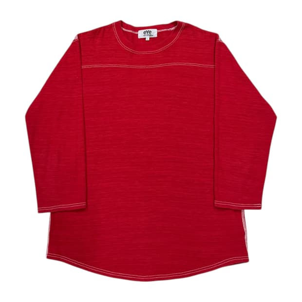 준야와타나베 꼼데 스티치 레드 롱슬리브 긴팔 L