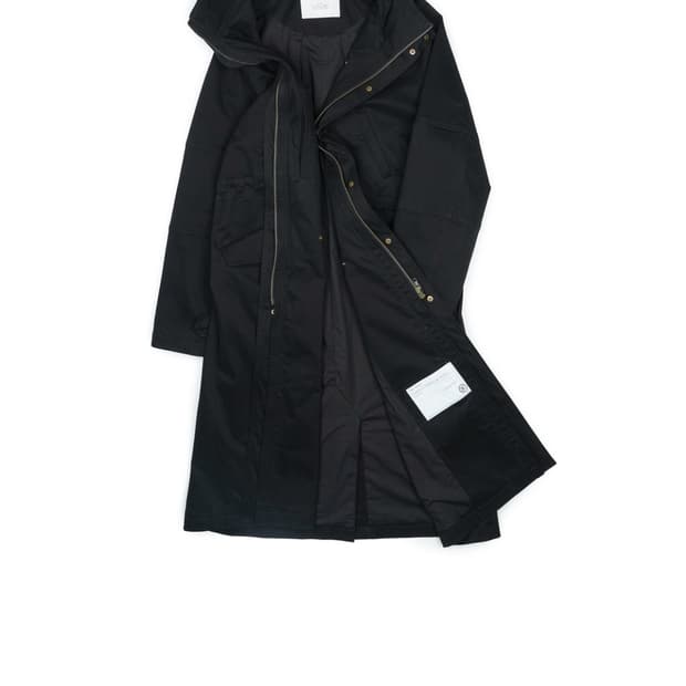 (M) yiyae 몰스킨 후드 롱파카 새상품