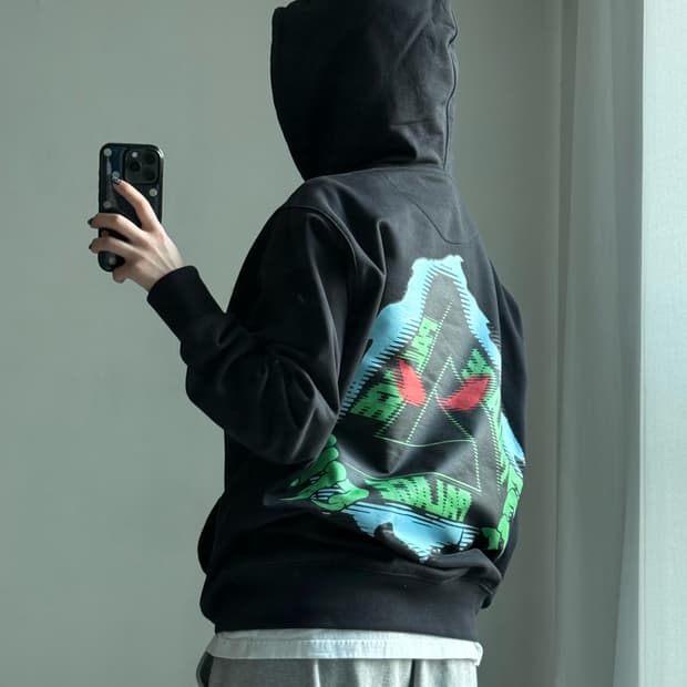 20fw 팔라스 블랙 후드티