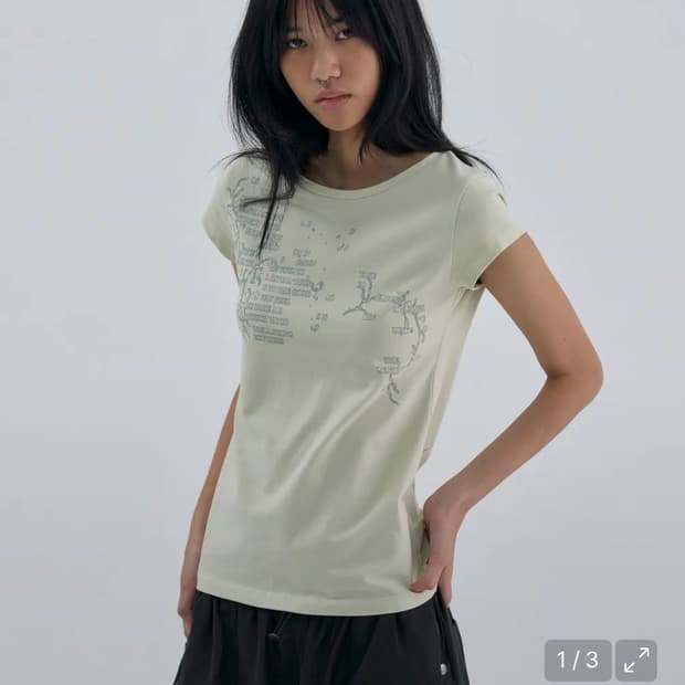 웰빙익스프레스 Message Vine Half Sleeve Mint m