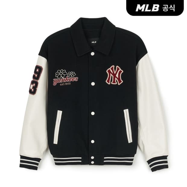 MLB 울 팝 카라 바시티자켓 NY L