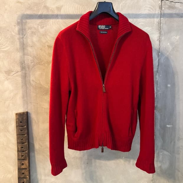 폴로 랄프로렌 짚업 가디건 100