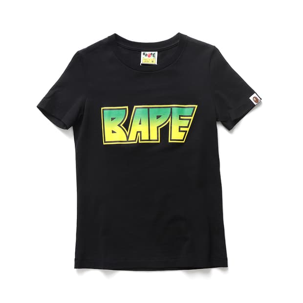 A BATHING APE Gradient Logo Tee