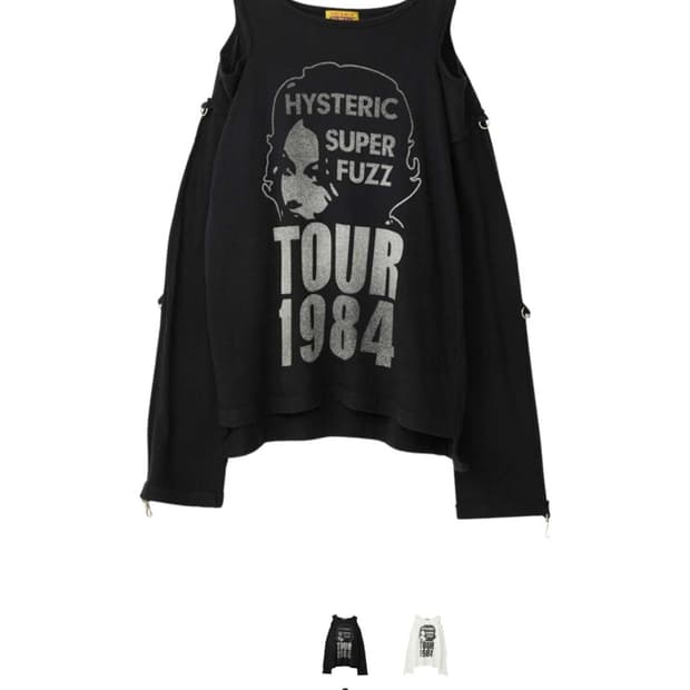 히스테릭 글래머 투어 1984 풀오버 블랙 Hysteric Glamor 