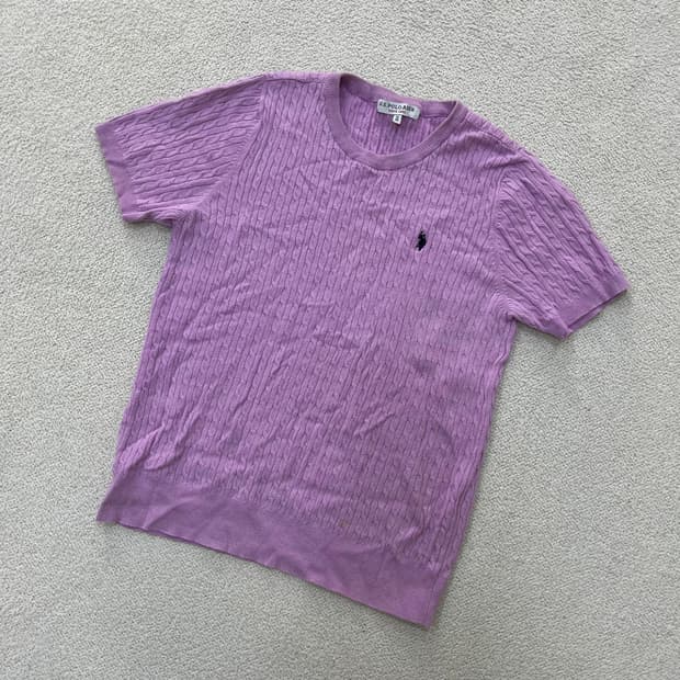 M US폴로 여성 반팔 니트 0410M