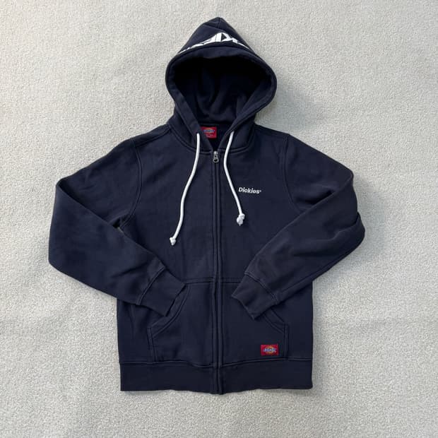 XS 디키즈 네이비 기모 후드집업 0120T
