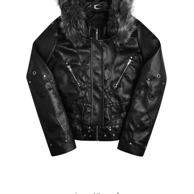 Cozyworldwide knight club leather jacket