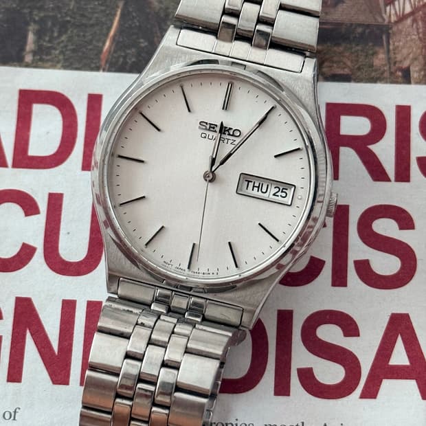 Seiko 세이코 쿼츠 3침 Day-Date 1992