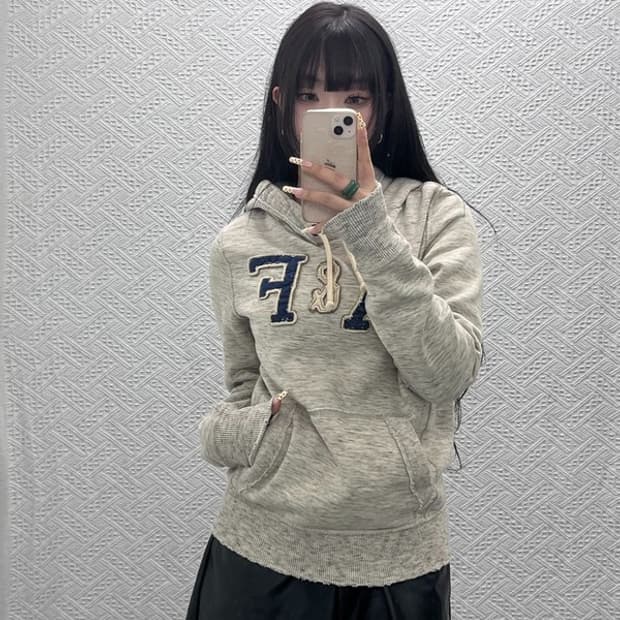아베크롬비 레트로 Y2K 빈티지 그런지디테일 후드티 S C09742
