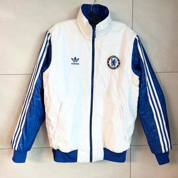 아디다스 첼시FC  흰,파 리버시블 자켓 [100]
