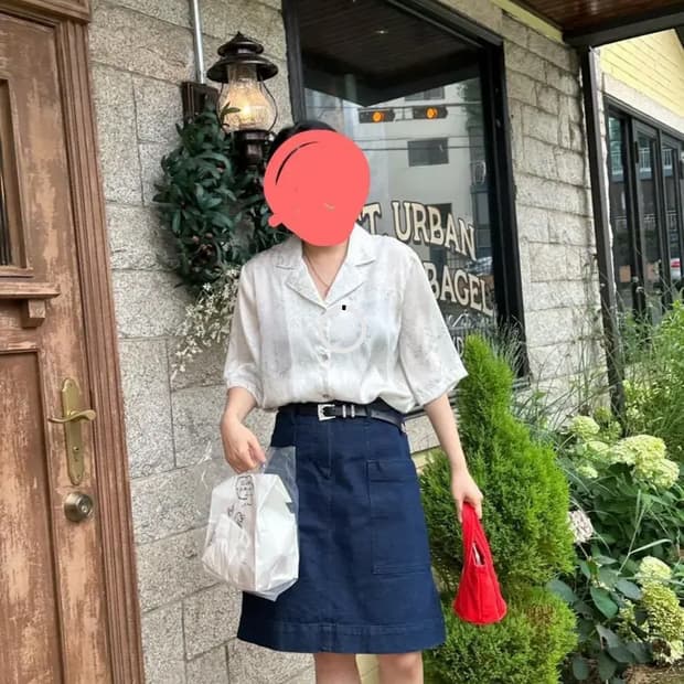 낫띵리튼 미디 스커트