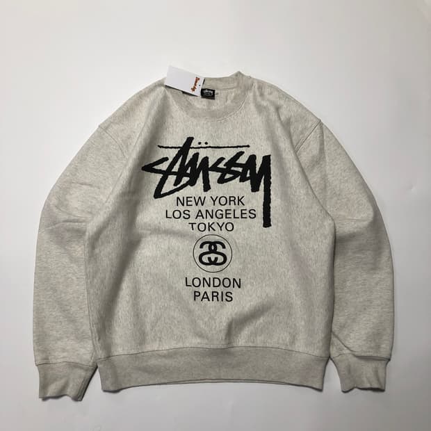 스투시 월드투어 맨투맨 