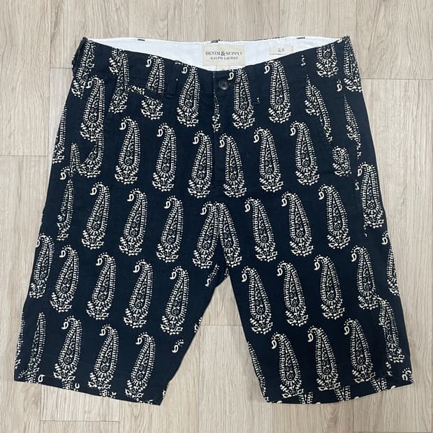 29~30) 폴로 랄프로렌 데님&서플라이 페이즐리 하프팬츠