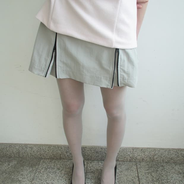 Zara zipper 2way skirt