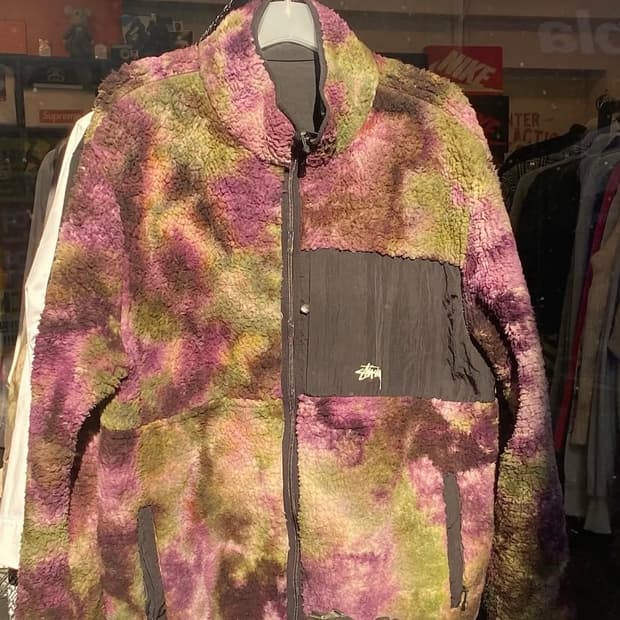 스투시 퍼 자켓 타이 다이