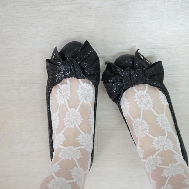 프라다 Prada ribborn plate shoes