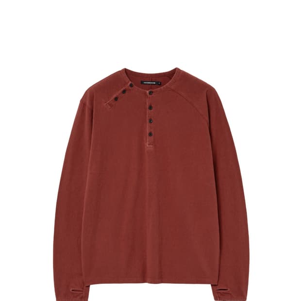 2) 해칭룸 더블 헨리넥 롱슬리브