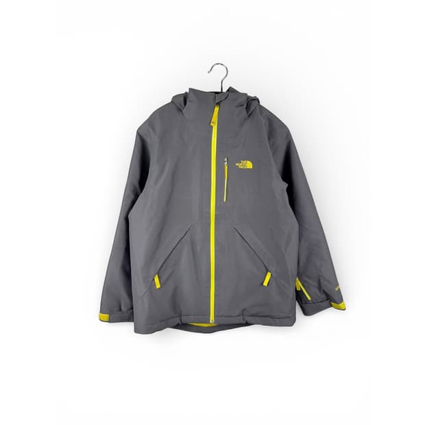 (150) 노스페이스 키즈/우먼스 고어택스 스키  자켓 차콜/옐로우