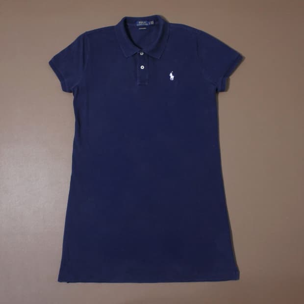 Polo 폴로 랄프로렌 네이비 화이트포니 반팔 원피스 