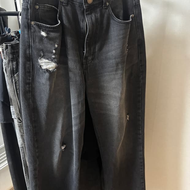 엑스트라오디너리 데미지 데님 사이즈 m