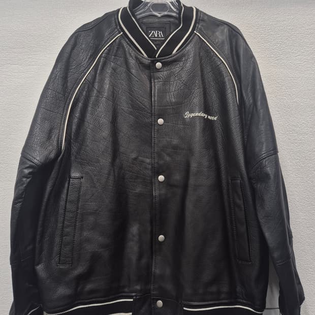 자라 소가죽 버팔로 바시티 자켓 스타디움 / 105